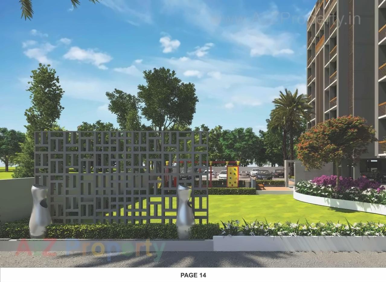 3D Elevation of real estate project Shiv Swati Appartment located at Nana-chiloda, Ahmedabad, Gujarat