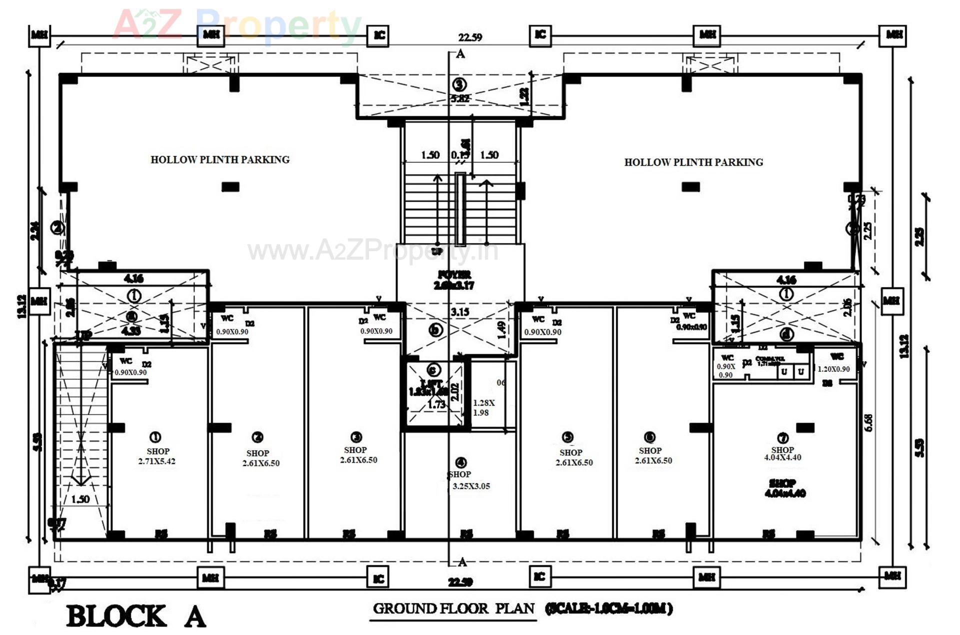 Layout of real estate project Shivaan Shilp located at Bavala, Ahmedabad, Gujarat