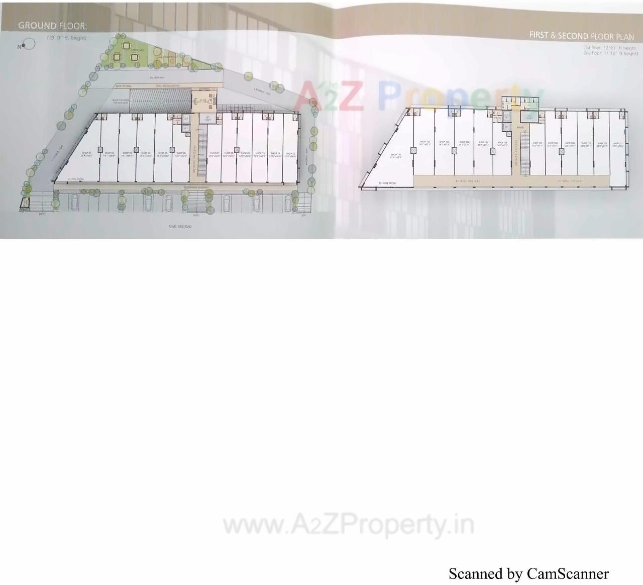 Layout of real estate project Shivaay Enclave located at Saijpur, Ahmedabad, Gujarat