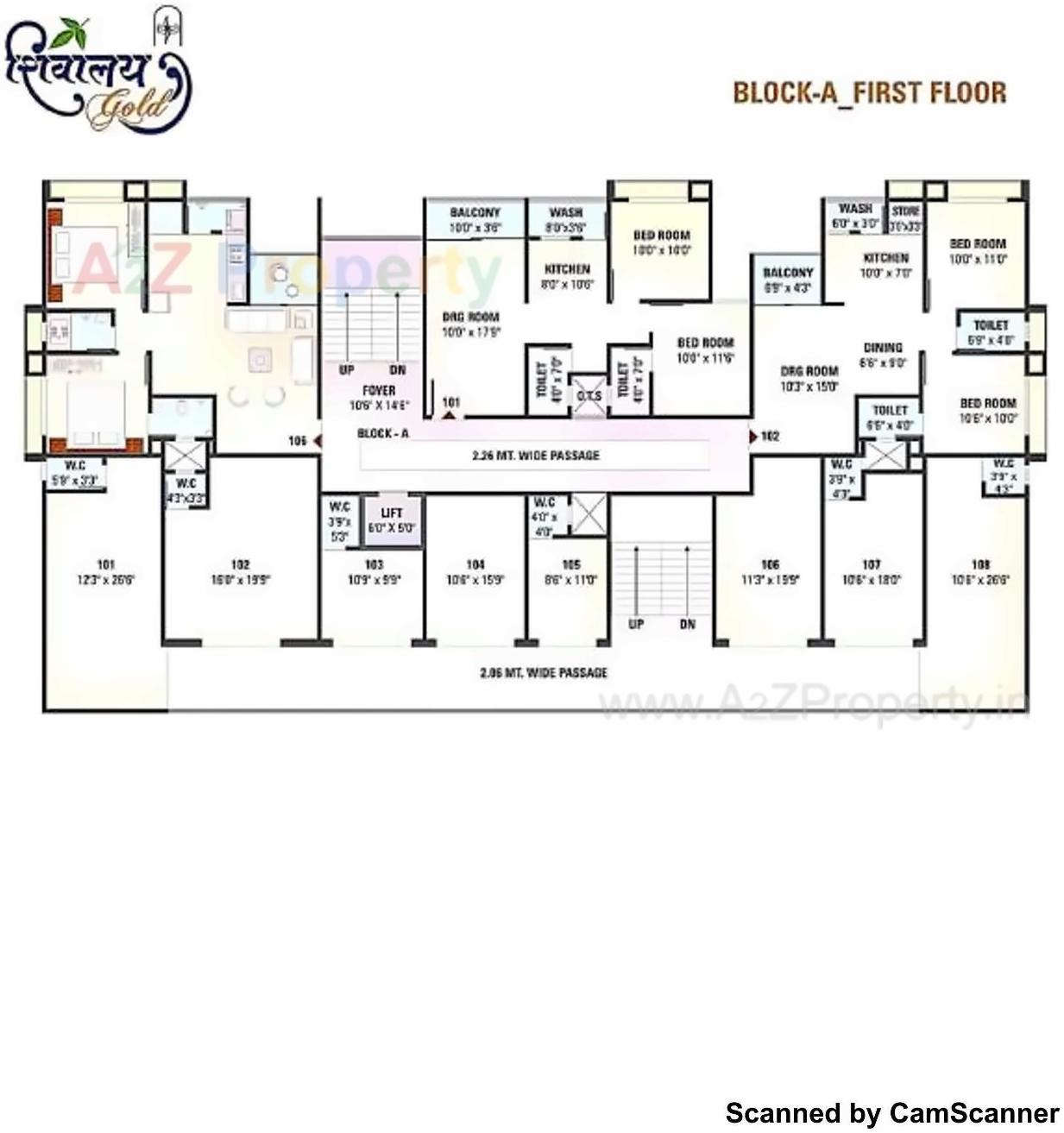 Layout of real estate project Shivalay Gold located at Nikol, Ahmedabad, Gujarat