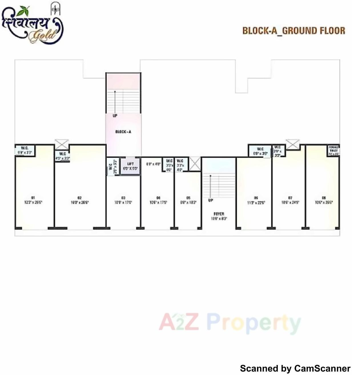 Layout of real estate project Shivalay Gold located at Nikol, Ahmedabad, Gujarat