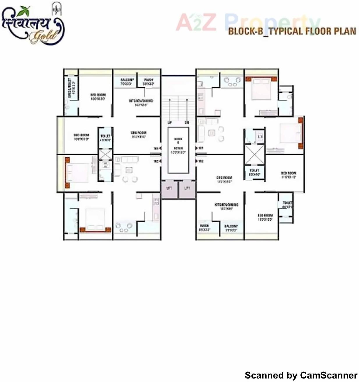 Layout of real estate project Shivalay Gold located at Nikol, Ahmedabad, Gujarat