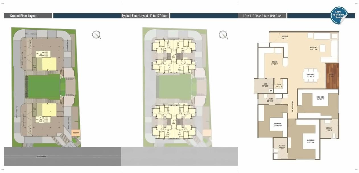 Layout of real estate project Shivalay Heights located at Sola, Ahmedabad, Gujarat