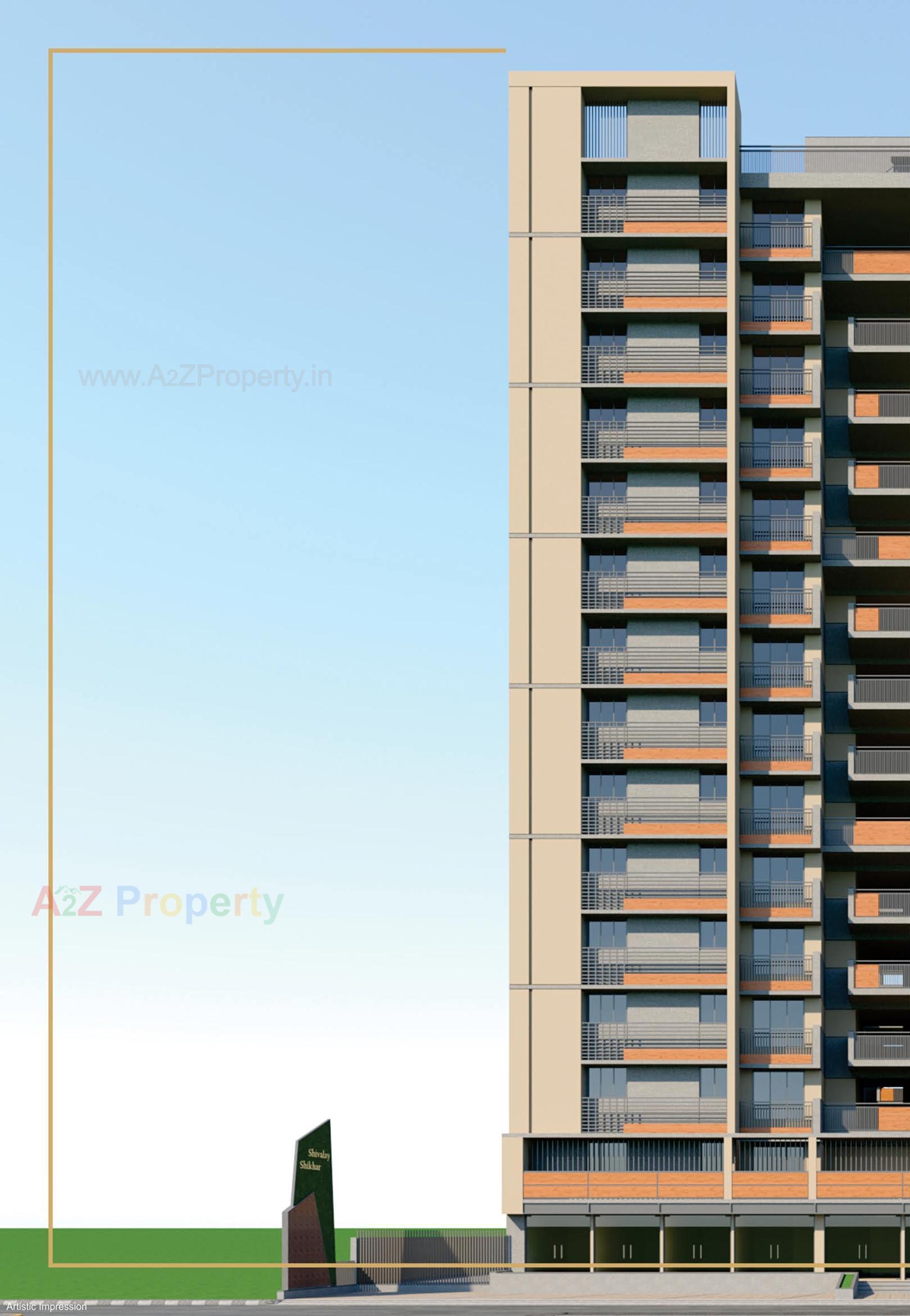 3D Elevation of real estate project Shivalay Shikhar located at Shilaj, Ahmedabad, Gujarat