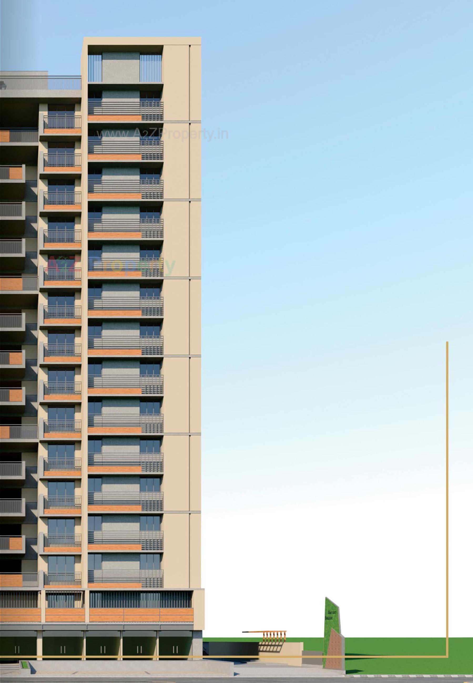 3D Elevation of real estate project Shivalay Shikhar located at Shilaj, Ahmedabad, Gujarat