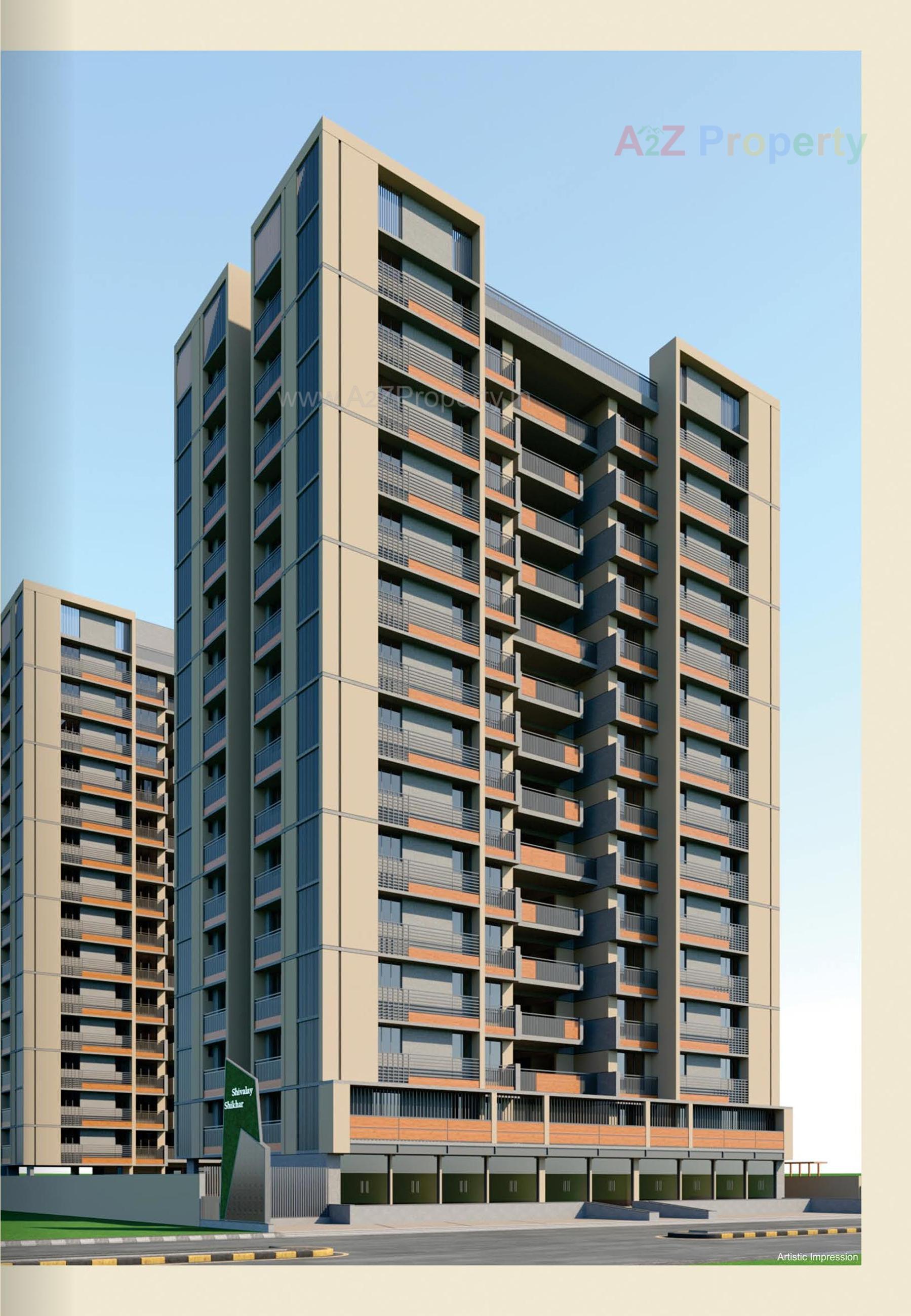 3D Elevation of real estate project Shivalay Shikhar located at Shilaj, Ahmedabad, Gujarat
