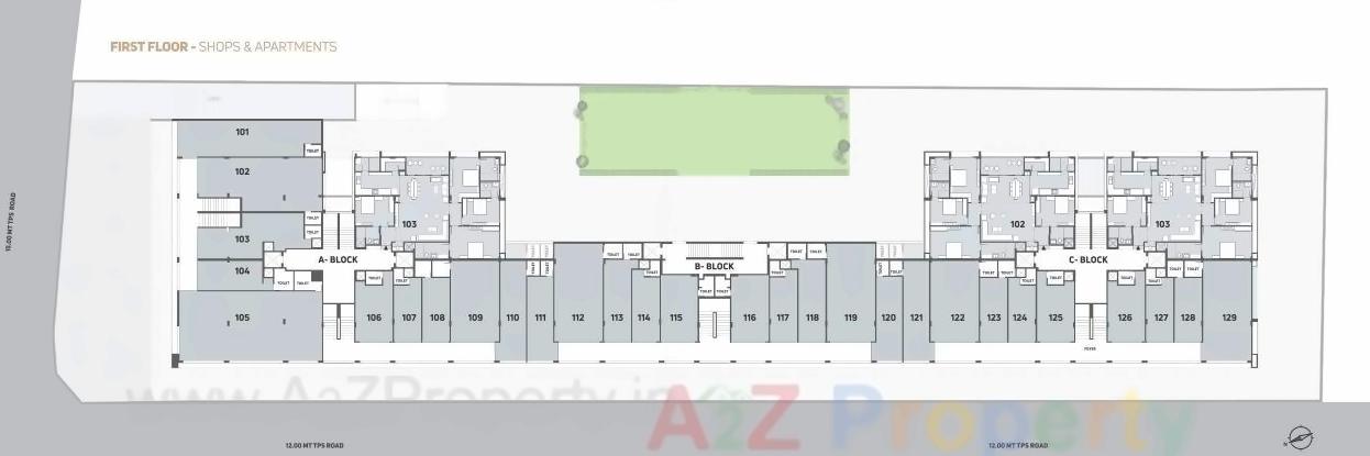 Layout of real estate project Shivalik Avenue located at Bodakdev, Ahmedabad, Gujarat