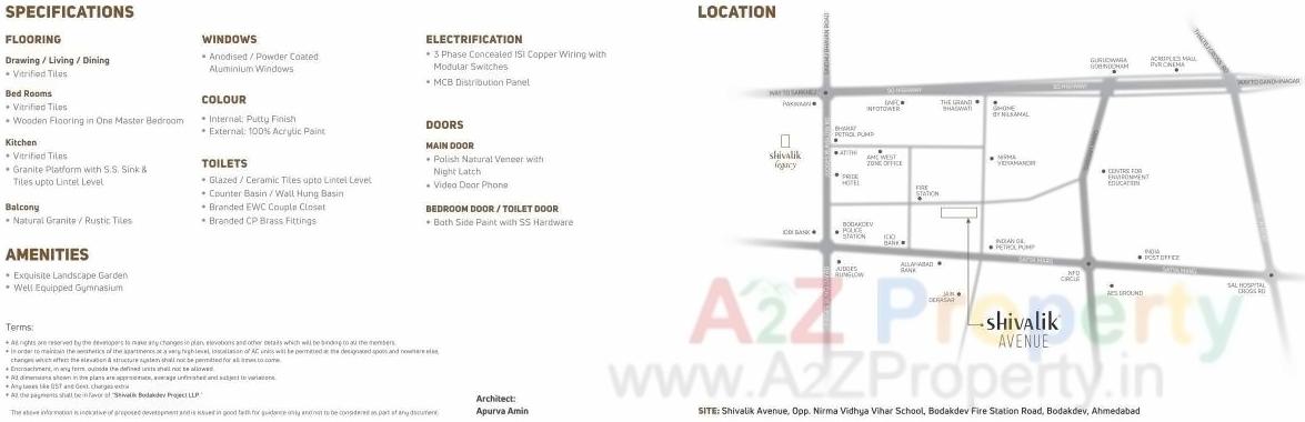  of real estate project Shivalik Avenue located at Bodakdev, Ahmedabad, Gujarat