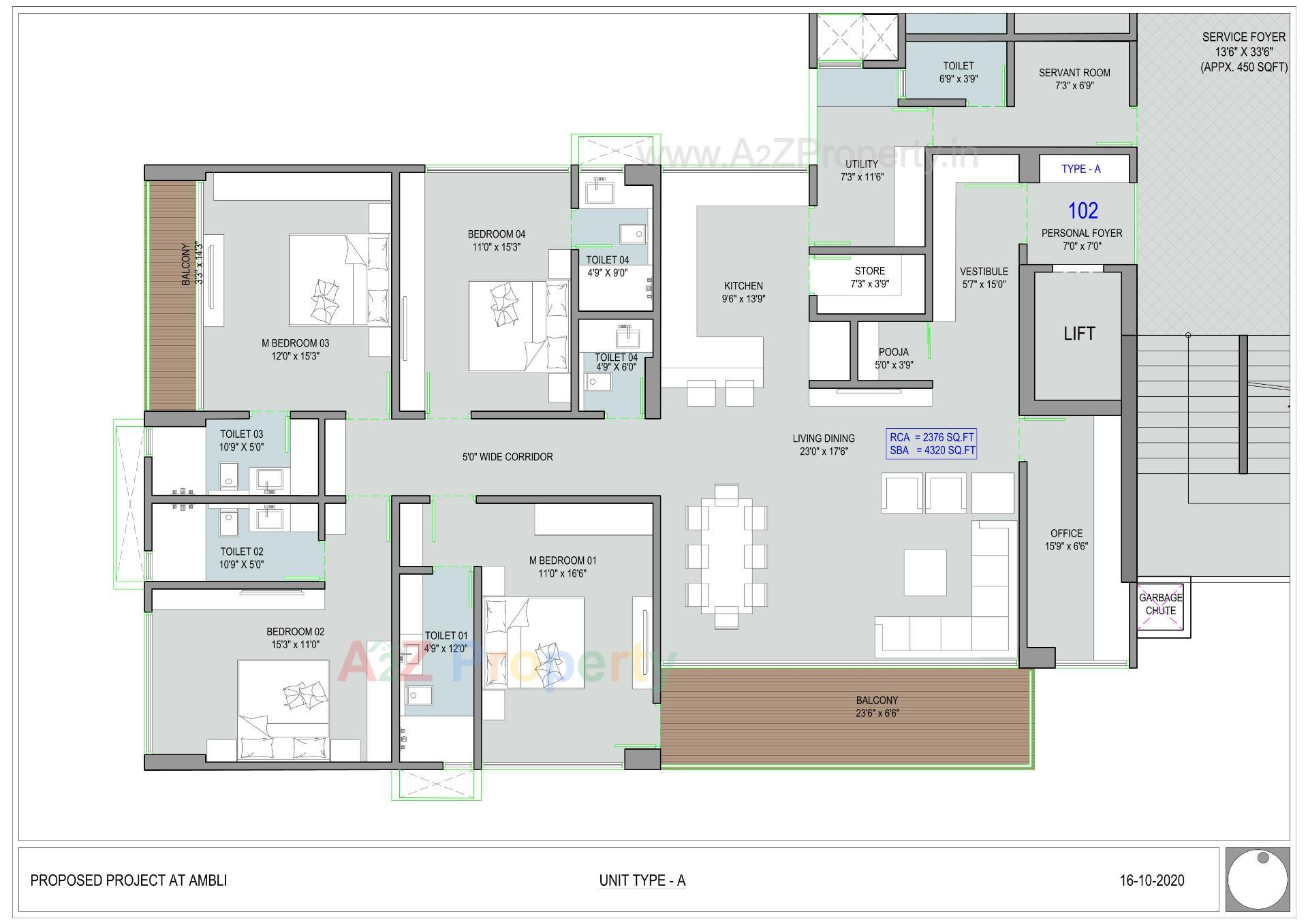 Layout of real estate project Shivalik Edge located at Ambali, Ahmedabad, Gujarat