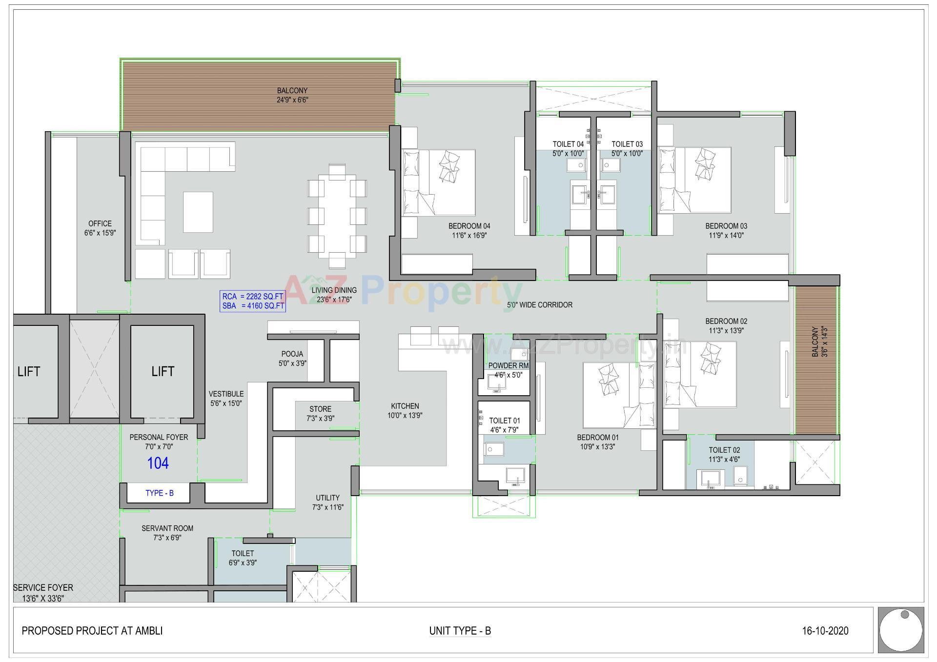Layout of real estate project Shivalik Edge located at Ambali, Ahmedabad, Gujarat