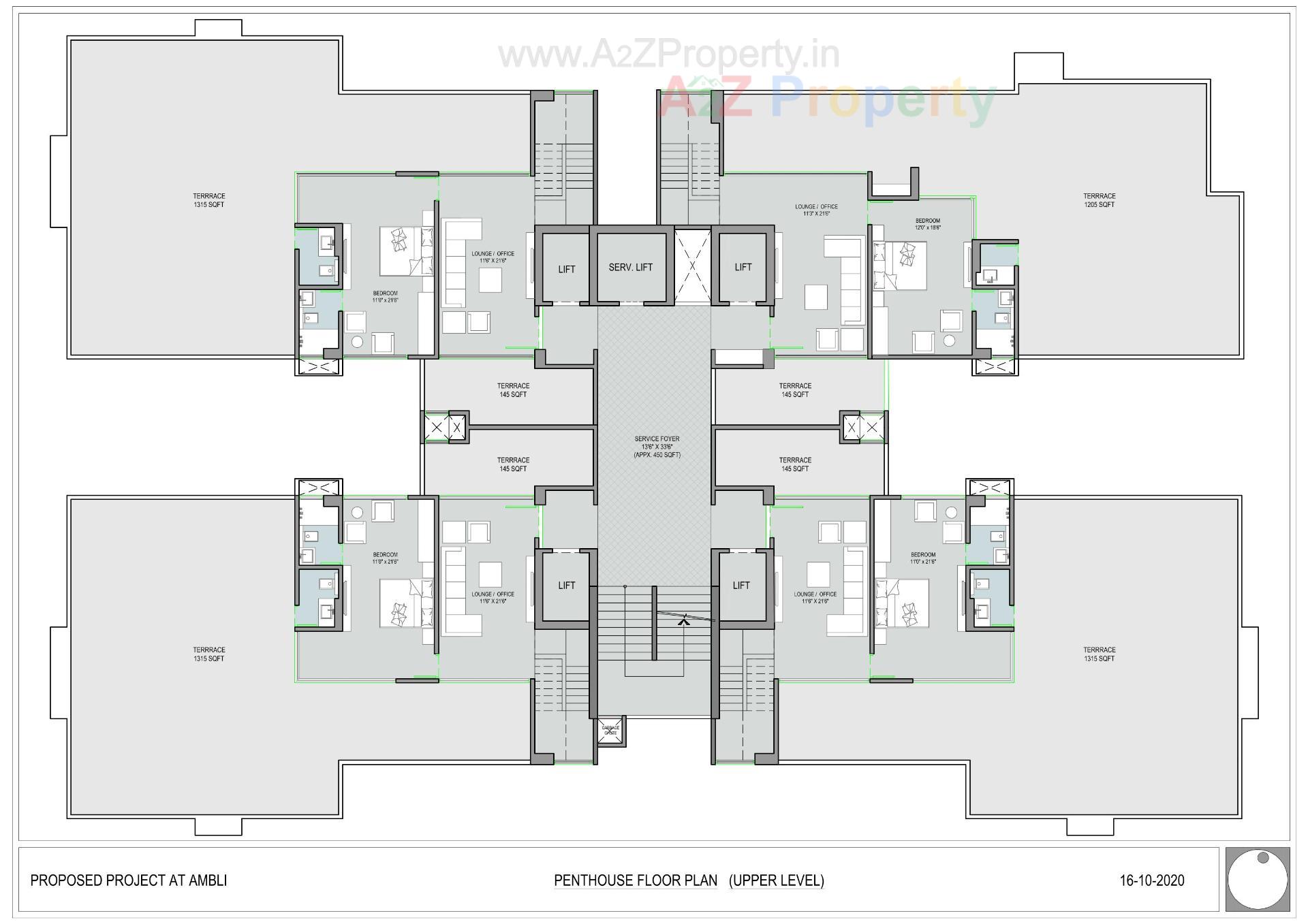 Layout of real estate project Shivalik Edge located at Ambali, Ahmedabad, Gujarat