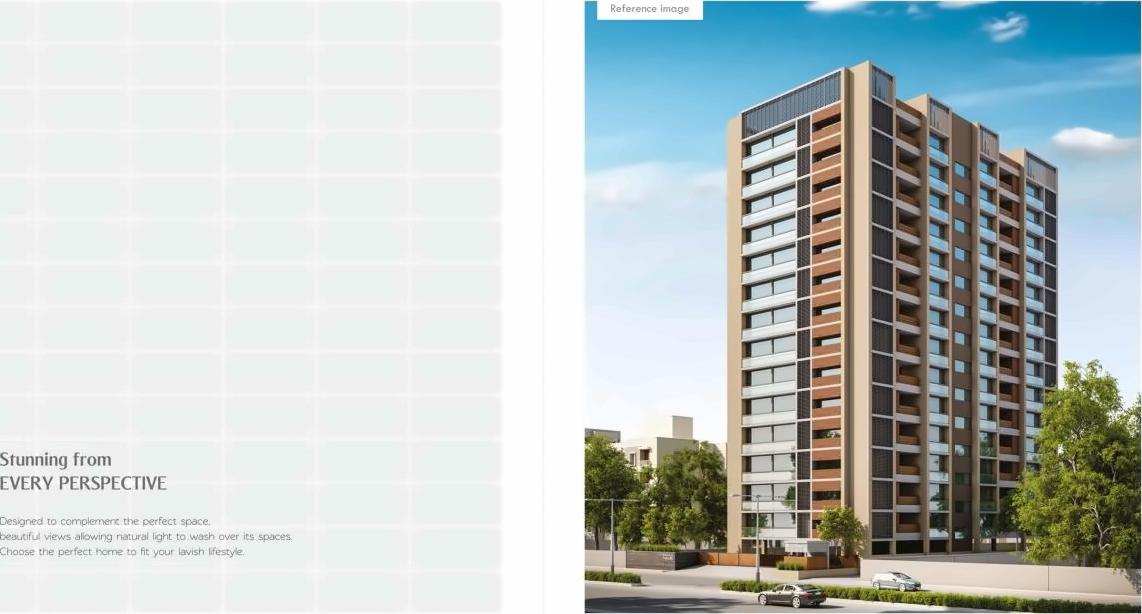 3D Elevation of real estate project Shivalik Paradise located at City, Ahmedabad, Gujarat