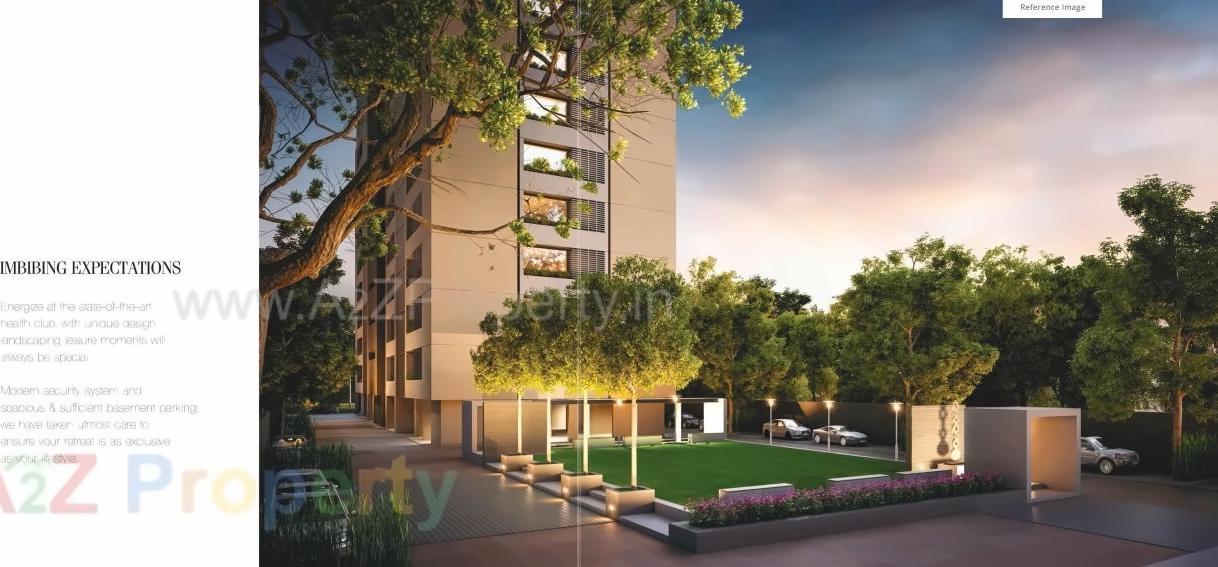3D Elevation of real estate project Shivalik Residences located at City, Ahmedabad, Gujarat