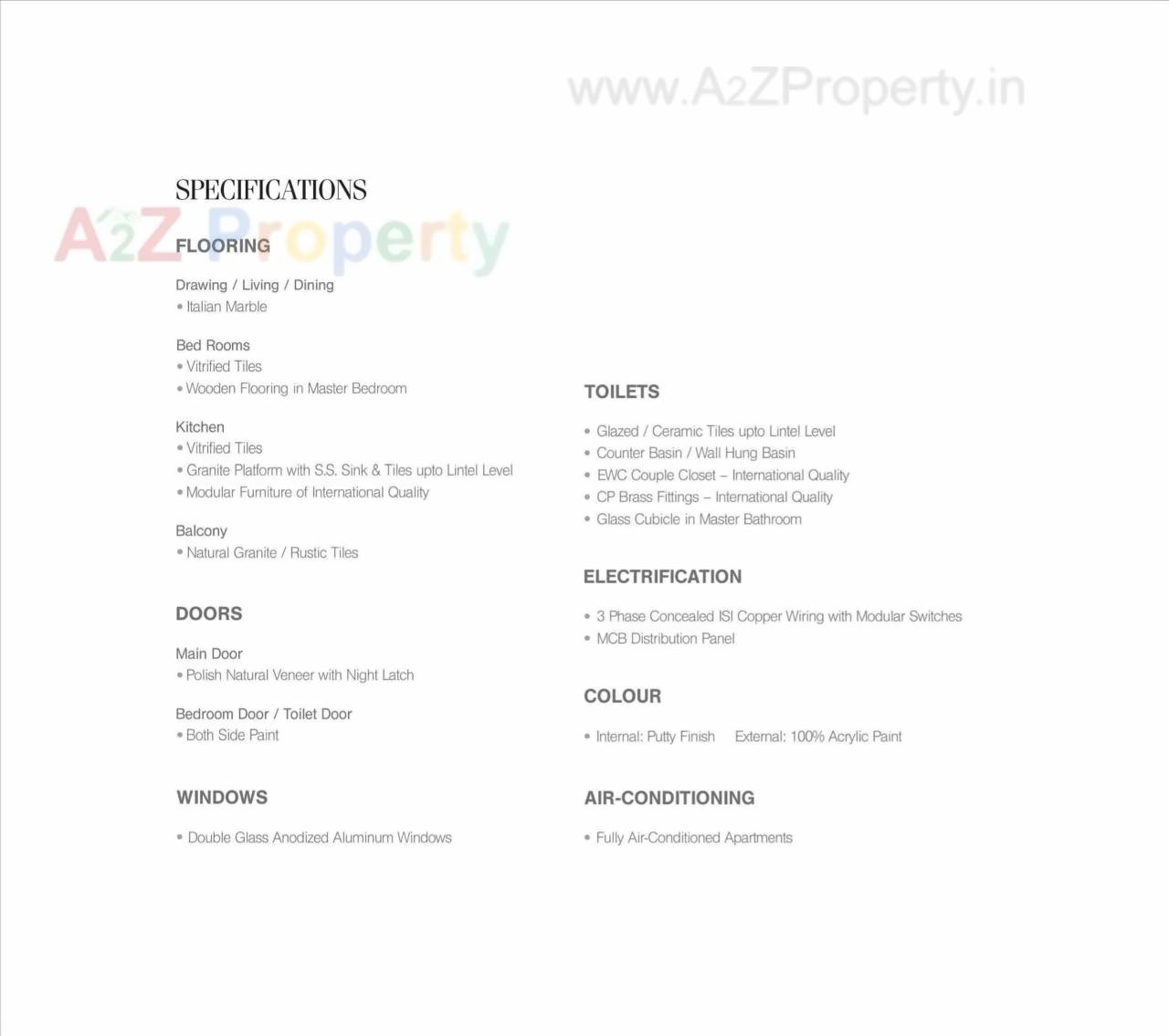 Project Specifications