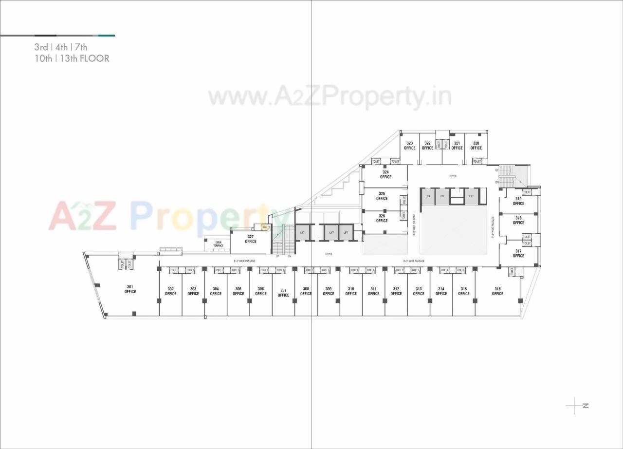 Layout of real estate project Shivalik Satyamev located at Ambli, Ahmedabad, Gujarat