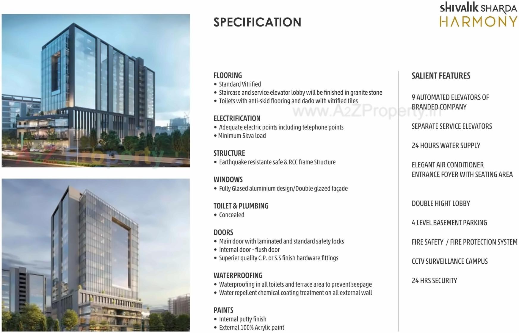  of real estate project Shivalik Sharda Harmony located at Ahmedabad, Ahmedabad, Gujarat