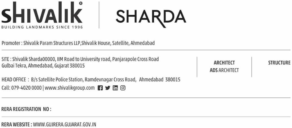  of real estate project Shivalik Sharda Harmony located at Ahmedabad, Ahmedabad, Gujarat