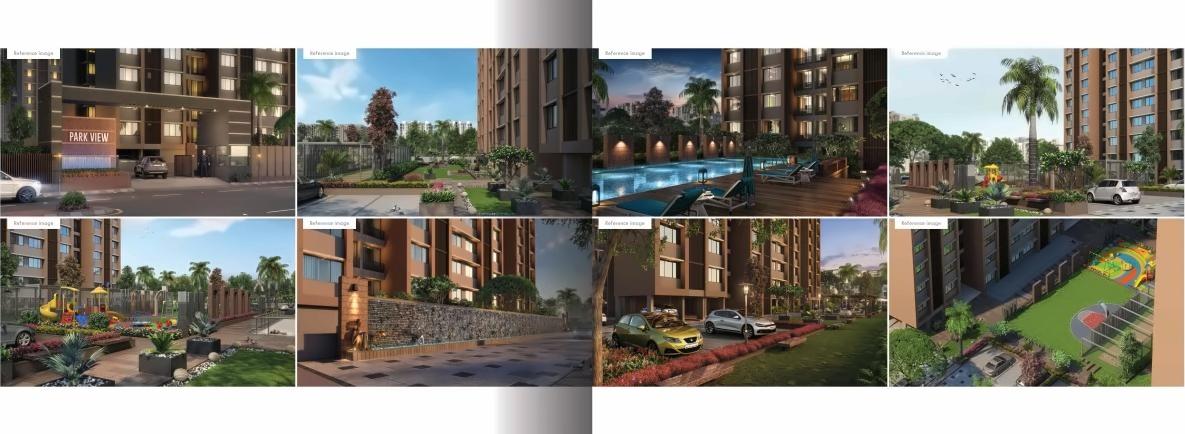 3D Elevation of real estate project Shivalik Sharda Park View located at Shela, Ahmedabad, Gujarat