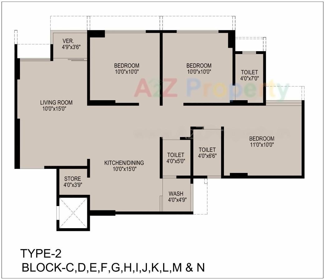 Layout of real estate project Shivalik Sharda Parkview located at Shela, Ahmedabad, Gujarat