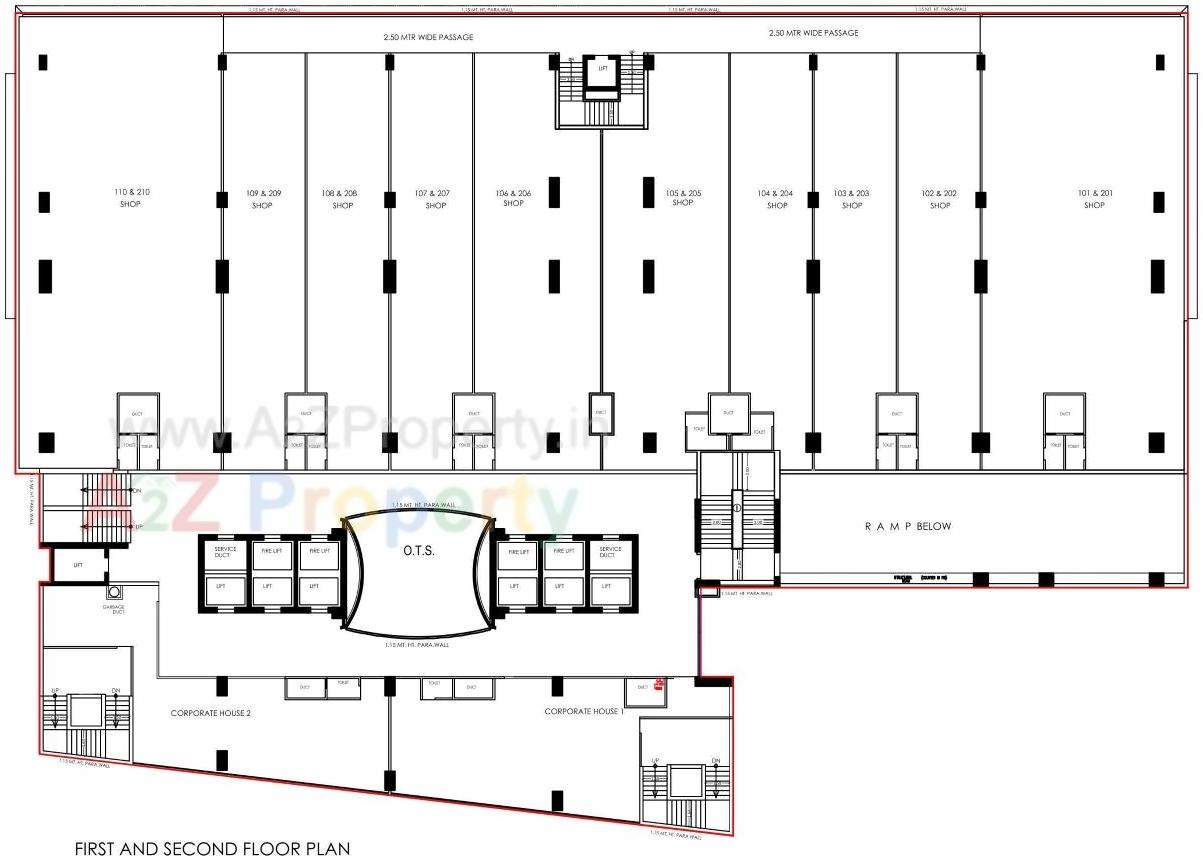 Layout of real estate project Shivalik Shilp Ii located at City, Ahmedabad, Gujarat