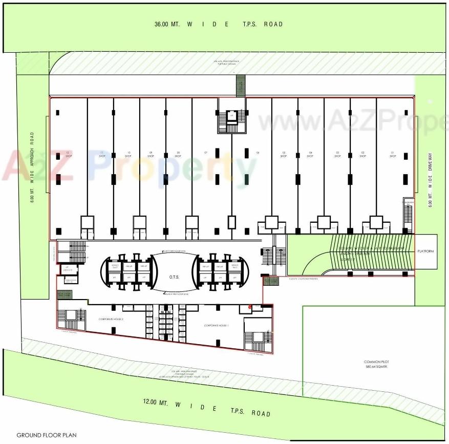 Layout of real estate project Shivalik Shilp Ii located at City, Ahmedabad, Gujarat