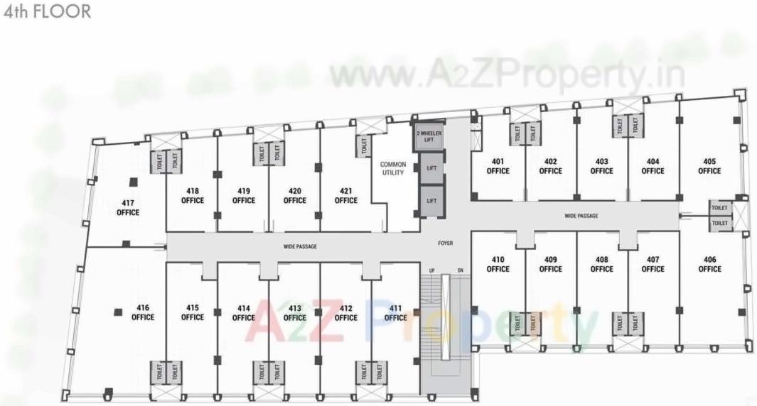 Layout of real estate project Shivalik Square located at Vadaj, Ahmedabad, Gujarat