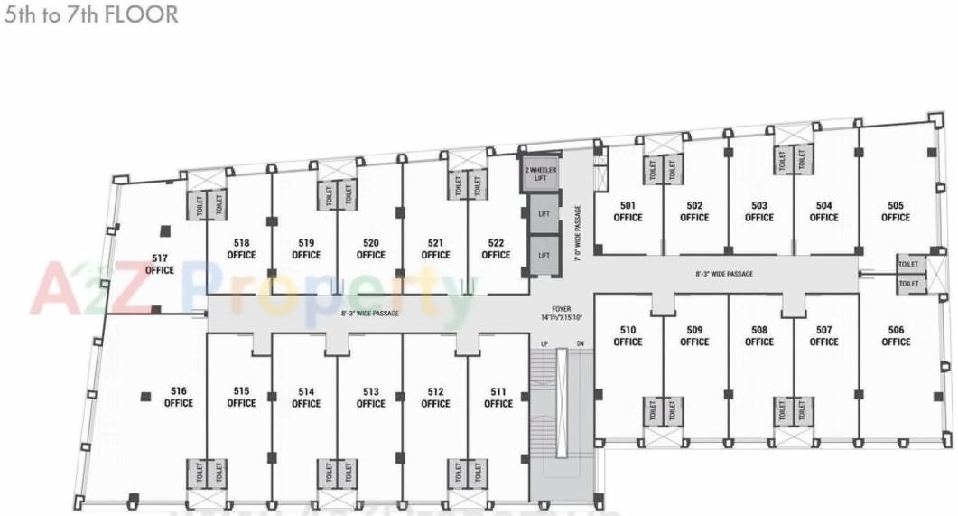 Layout of real estate project Shivalik Square located at Vadaj, Ahmedabad, Gujarat