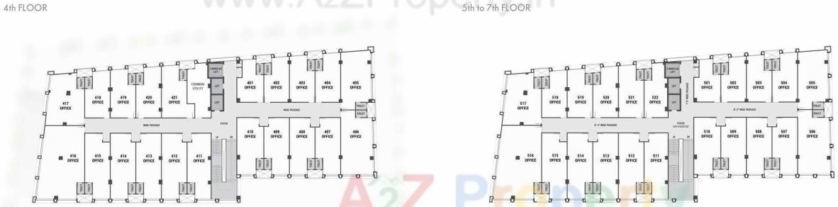 Layout of real estate project Shivalik Square located at Vadaj, Ahmedabad, Gujarat