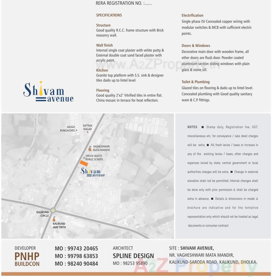  of real estate project Shivam Avenue located at Maflipur, Ahmedabad, Gujarat