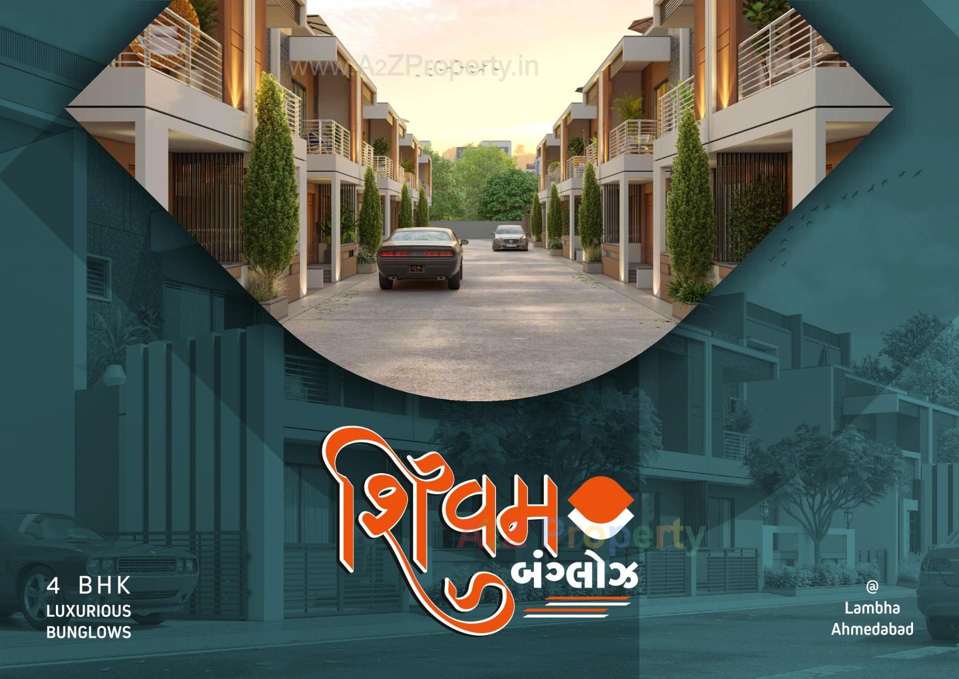 3D Elevation of real estate project Shivam Bunglows located at Vatva, Ahmedabad, Gujarat