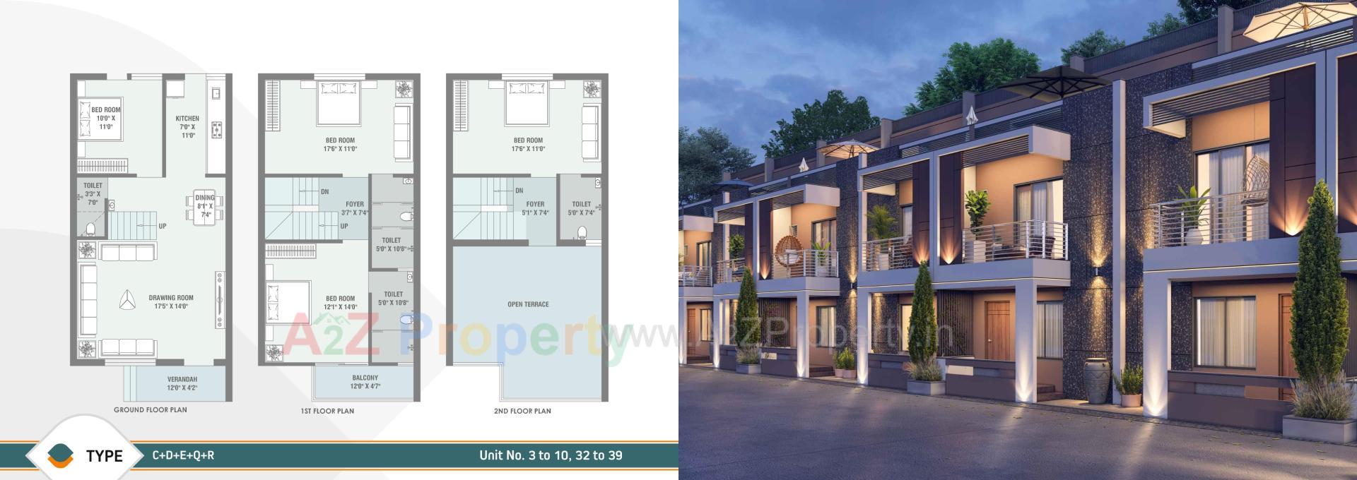 Layout of real estate project Shivam Bunglows located at Vatva, Ahmedabad, Gujarat