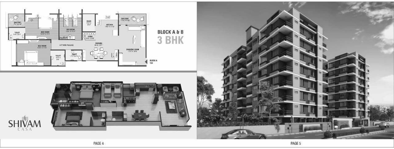 Layout of real estate project Shivam Casa located at Nikol, Ahmedabad, Gujarat