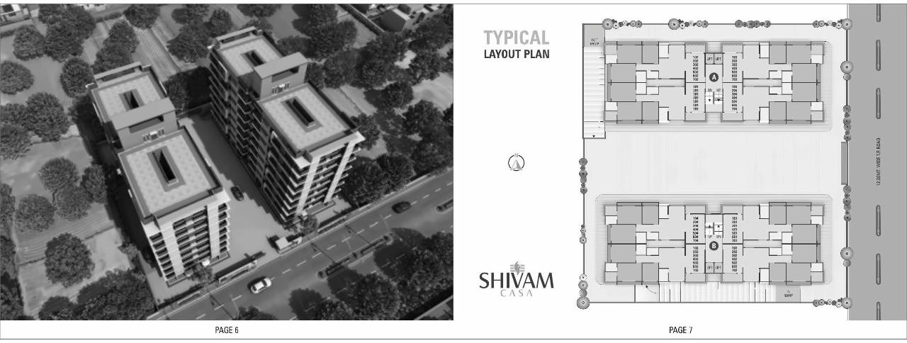 Layout of real estate project Shivam Casa located at Nikol, Ahmedabad, Gujarat