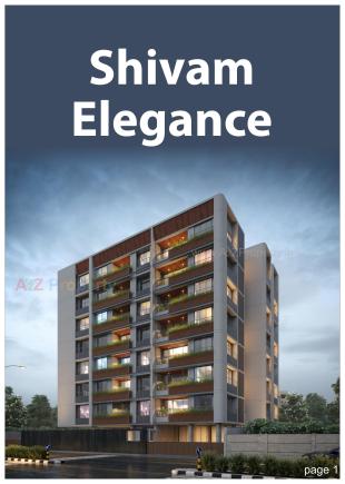 Elevation of real estate project Shivam Elegance located at Memnagar, Ahmedabad, Gujarat