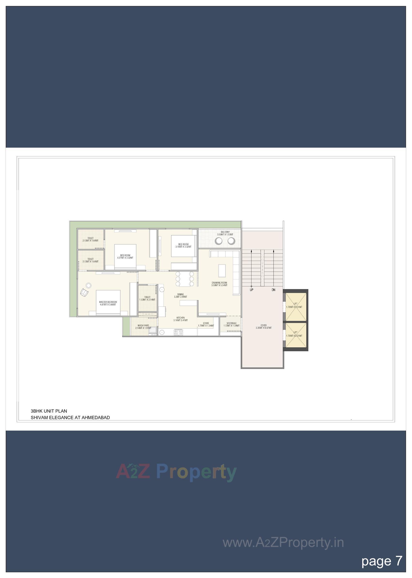 Layout of real estate project Shivam Elegance located at Memnagar, Ahmedabad, Gujarat