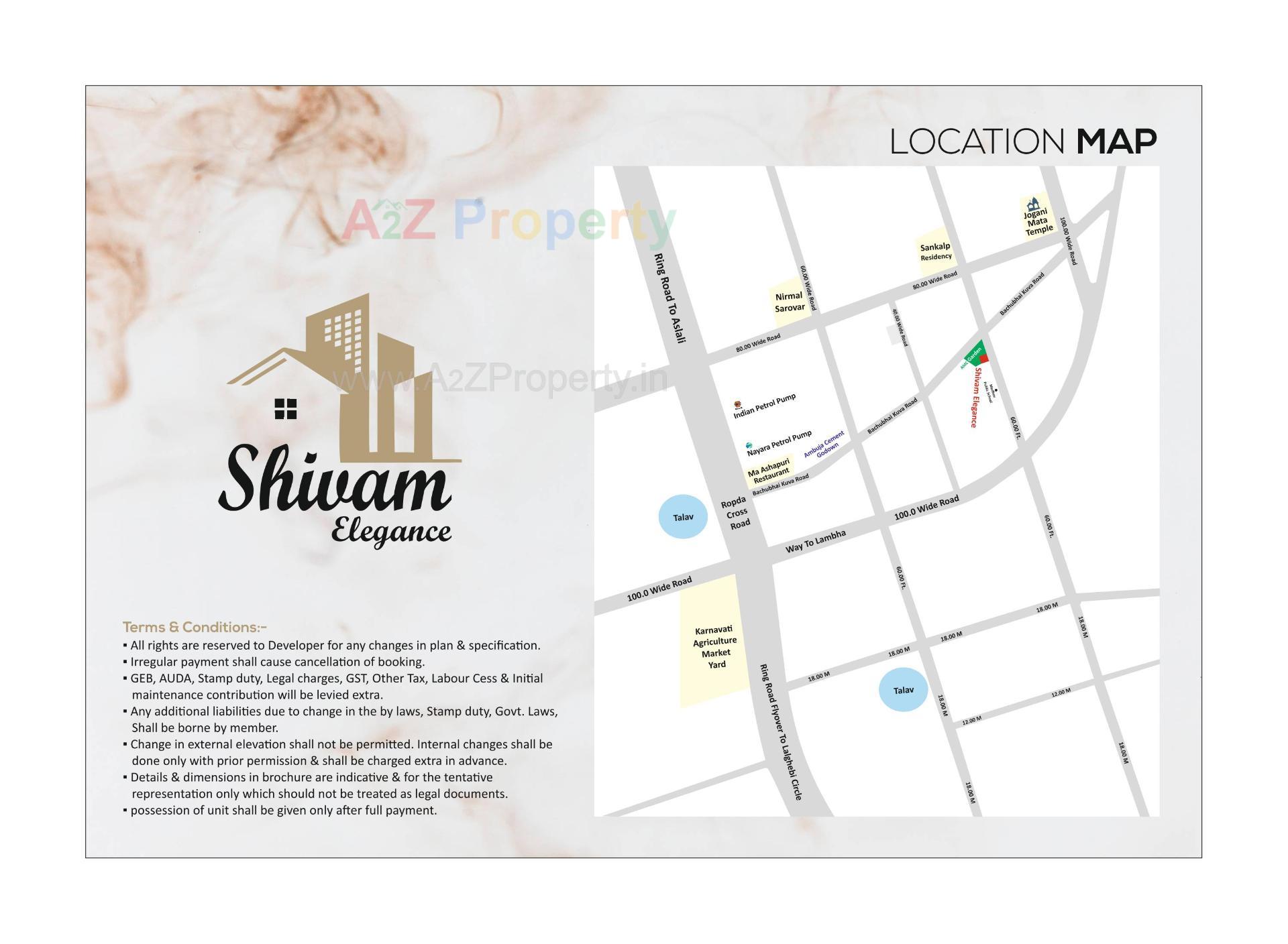  of real estate project Shivam Elegance located at Vinzol, Ahmedabad, Gujarat