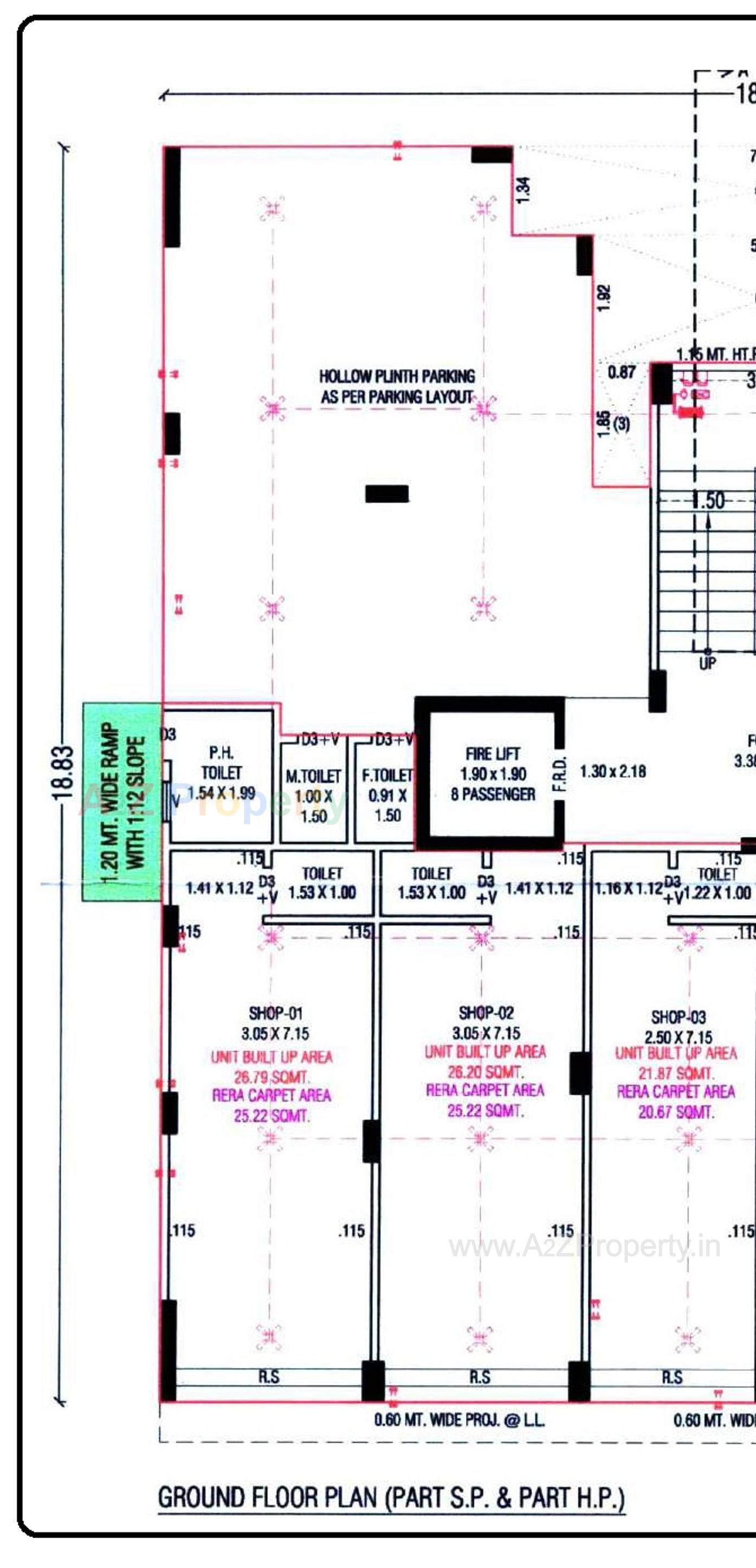 Layout of real estate project Shivam Elegance located at Vinzol, Ahmedabad, Gujarat