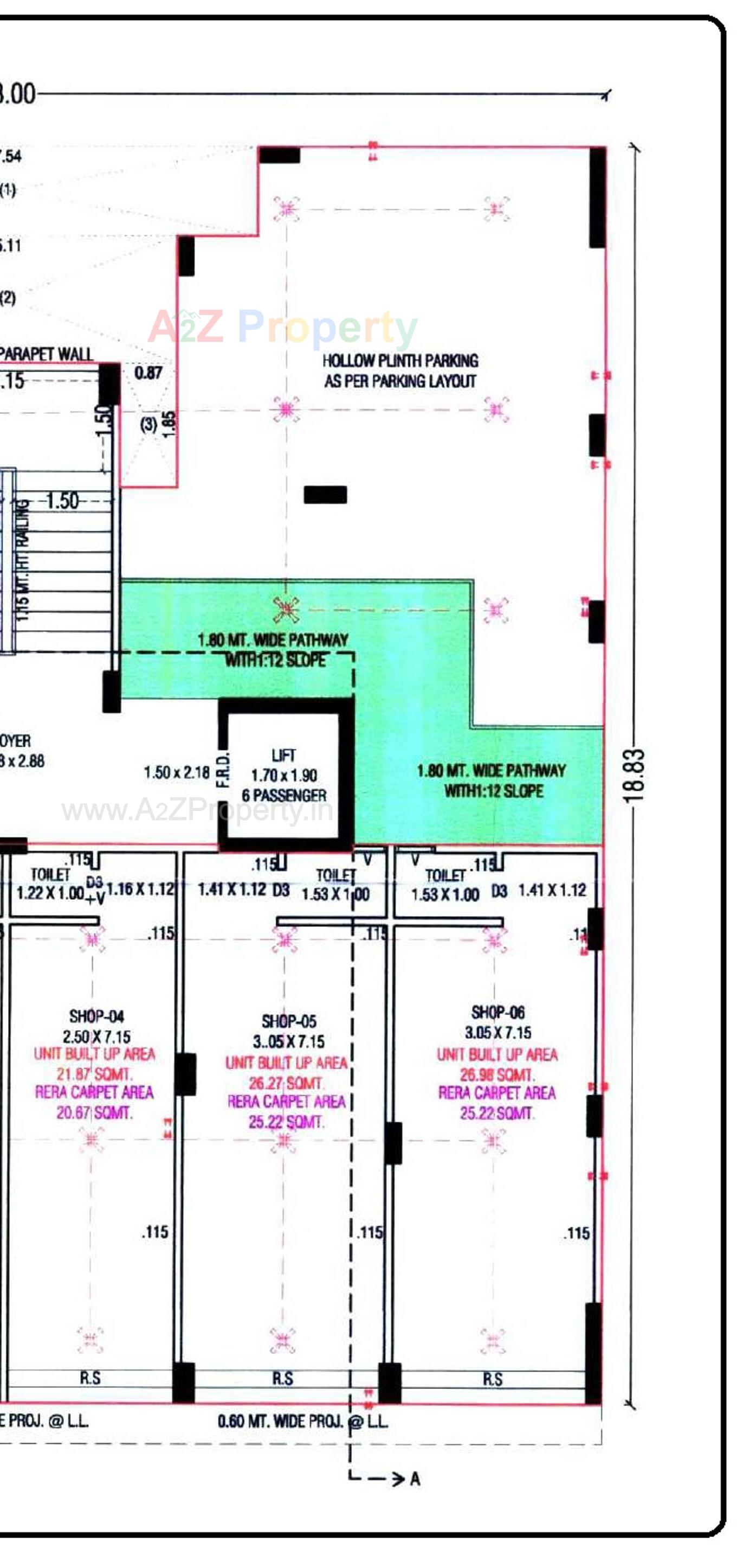 Layout of real estate project Shivam Elegance located at Vinzol, Ahmedabad, Gujarat