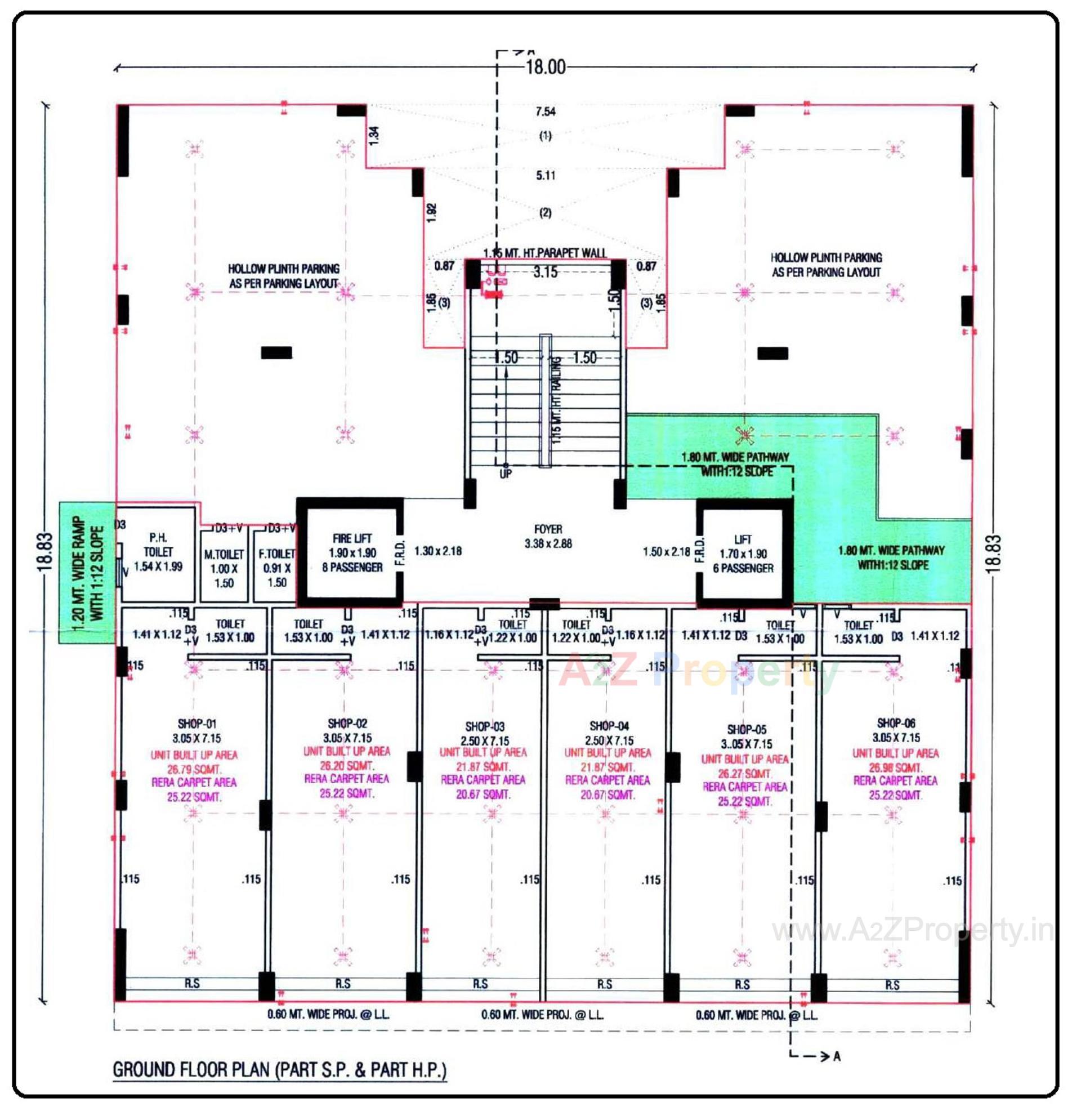 Layout of real estate project Shivam Elegance located at Vinzol, Ahmedabad, Gujarat
