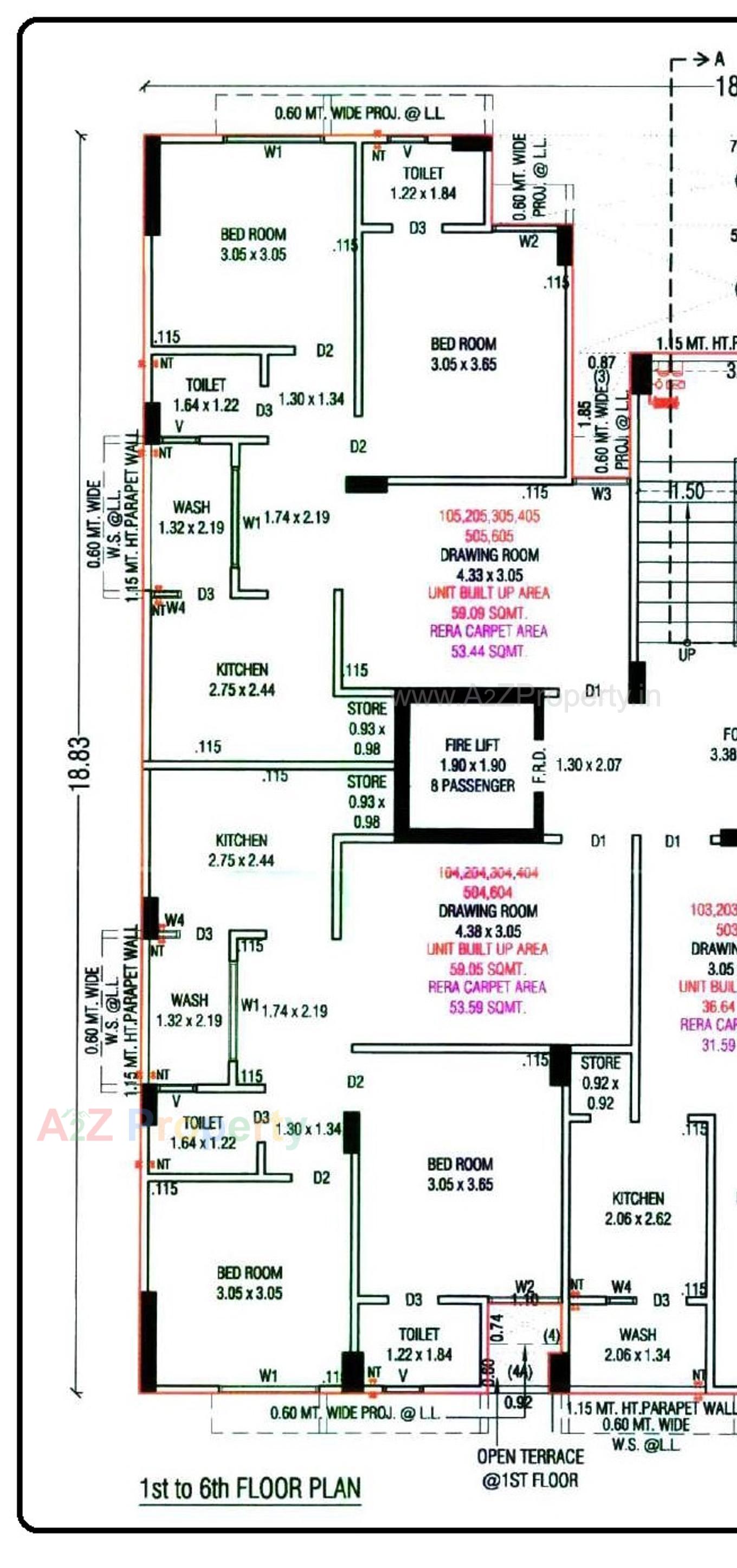 Layout of real estate project Shivam Elegance located at Vinzol, Ahmedabad, Gujarat