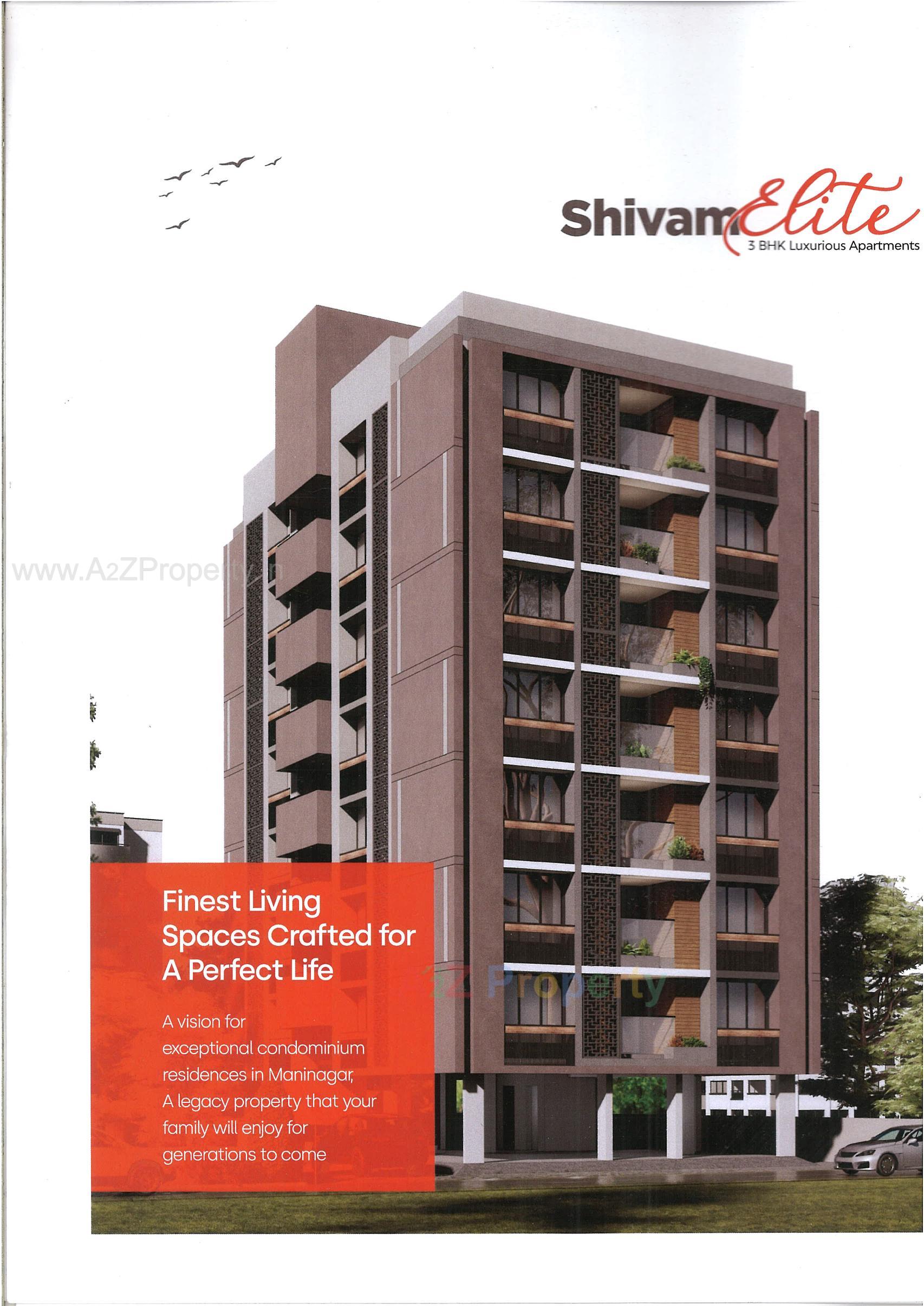 3D Elevation of real estate project Shivam Elite located at Rajpur-hirpur, Ahmedabad, Gujarat