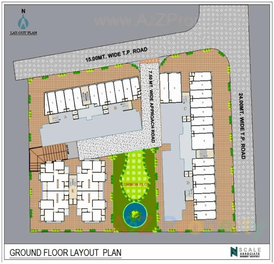 Layout of real estate project Shivam Heights located at Naroda, Ahmedabad, Gujarat