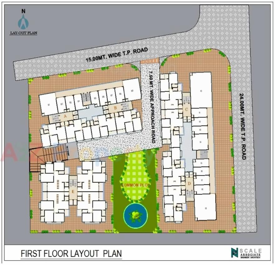 Layout of real estate project Shivam Heights located at Naroda, Ahmedabad, Gujarat