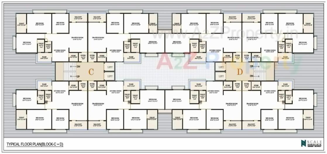 Layout of real estate project Shivam Heights located at Naroda, Ahmedabad, Gujarat