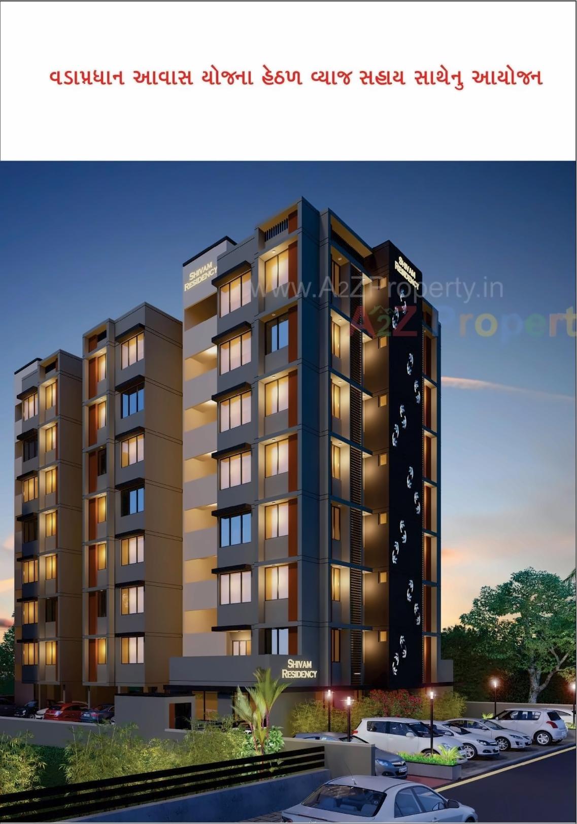 3D Elevation of real estate project Shivam Residency located at Hanspura, Ahmedabad, Gujarat