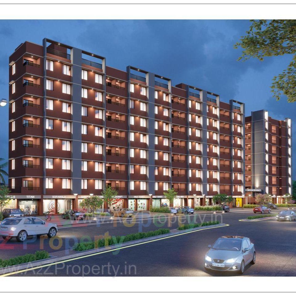 3D Elevation of real estate project Shivam Residency located at Narol, Ahmedabad, Gujarat