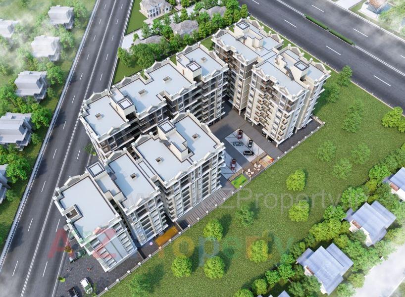 3D Elevation of real estate project Shivam Sanidhya located at Ramol, Ahmedabad, Gujarat