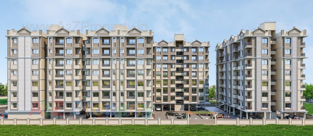 3D Elevation of real estate project Shivam Sanidhya located at Ramol, Ahmedabad, Gujarat