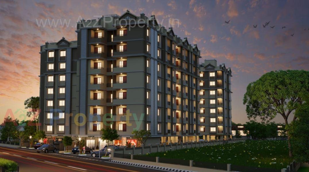 3D Elevation of real estate project Shivam Sanidhya located at Ramol, Ahmedabad, Gujarat