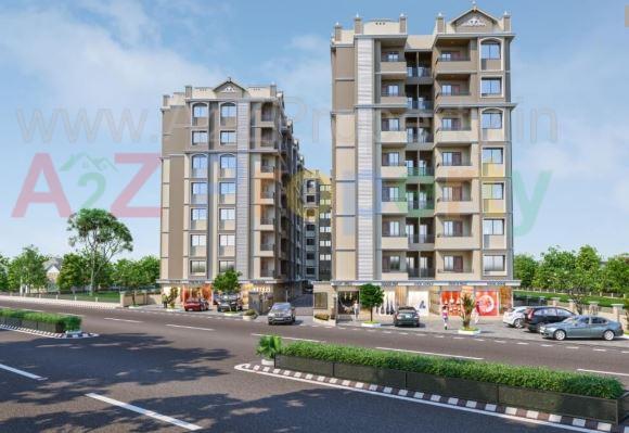 3D Elevation of real estate project Shivam Sanidhya located at Ramol, Ahmedabad, Gujarat